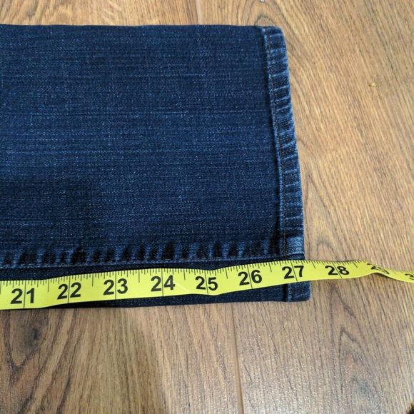 Eileen Fisher Womens Stretch Straight Ankle Jeans Size Petite S Blue Denim Dark - Picture 11 of 11